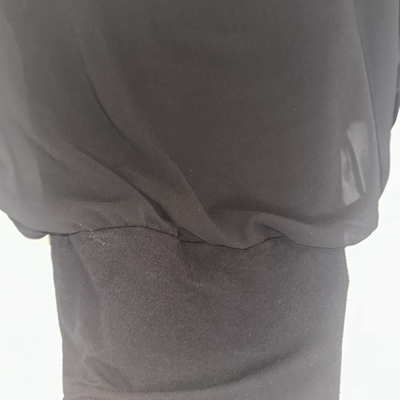 Black Joseph A blouse size medium cotton tank with sheer lining fabric - Picture 5 of 9